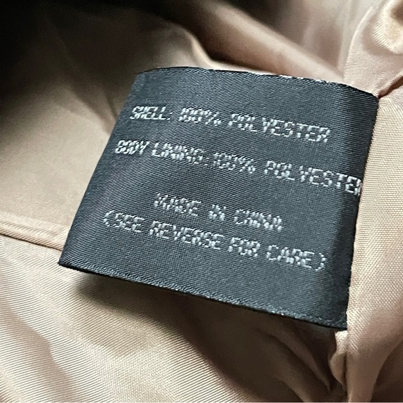 VTG BILL BLASS Men’s Faux Belted Suede Trench Coat Zip-In Quilted Lining, 42L - Picture 13 of 16